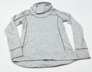 KUHL Lea Sweater Womens Medium Gray Long Sleeve Pullover Mock Neck